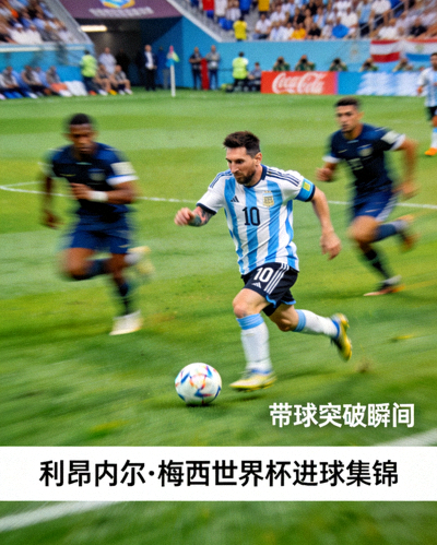 利昂内尔·梅西世界杯全部进球集锦 - 梅西带球突破瞬间